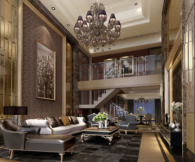 鄭州別墅裝修 |秀水苑270m,歐式風,內飾低調奢華